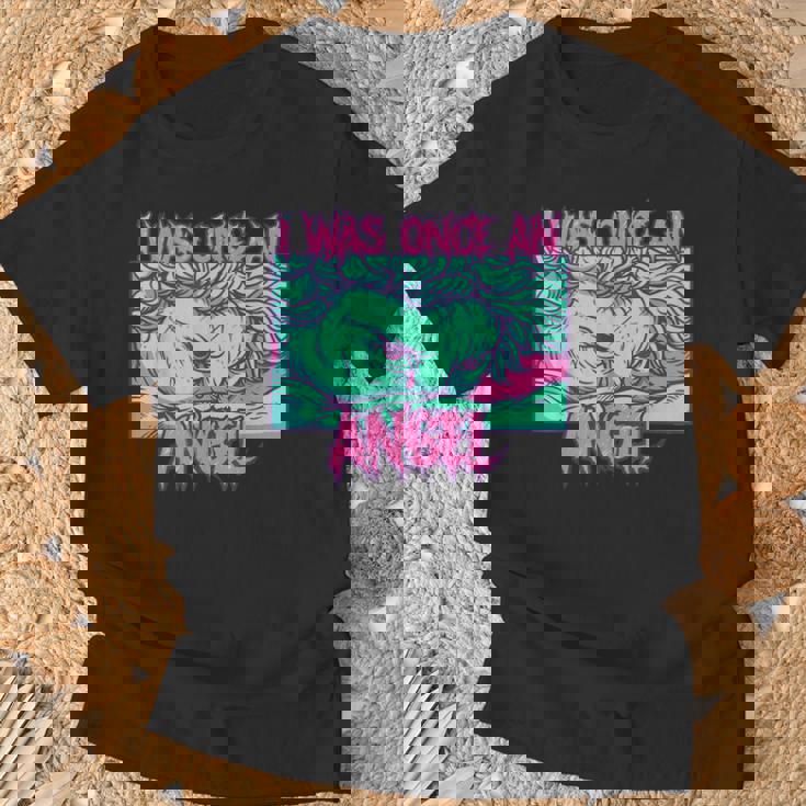 I Was Once An Angel Fallen Angel Renacentista Pintura Camiseta unisex Regalos para ancianos