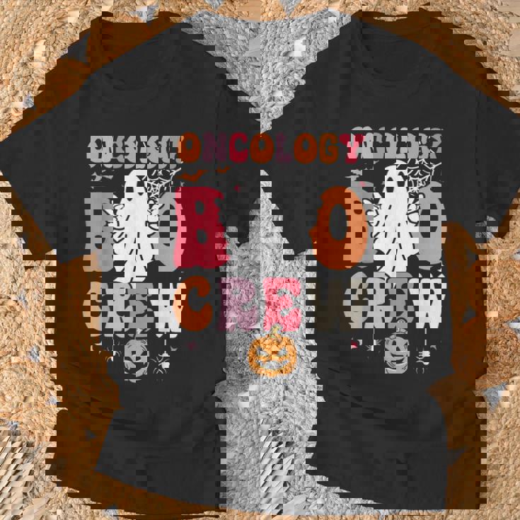 Oncology Boo Crew Ghost Halloween Spooky Costume Nurse T-Shirt Gifts for Old Men