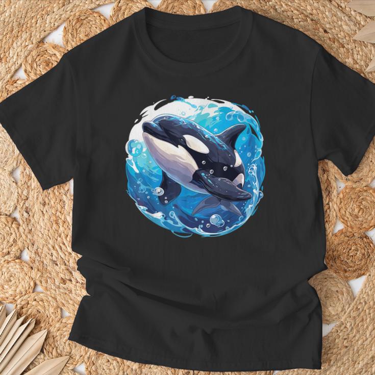 Orcas Orca T-Shirt Geschenke für alte Männer