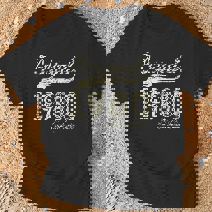 Original 1980 44 Años Cumpleaños Hombre Fabricado En 1980 Camiseta unisex Regalos para ancianos