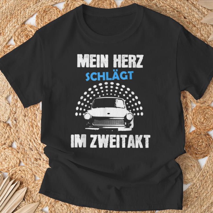 Ostdeutschland Ossi Zwei Takter Trabbi Idea T-Shirt Geschenke für alte Männer