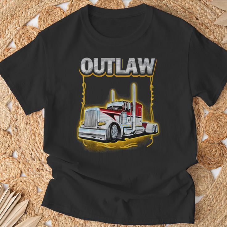 Outlaw Peterbilt Truck S T-Shirt Geschenke für alte Männer