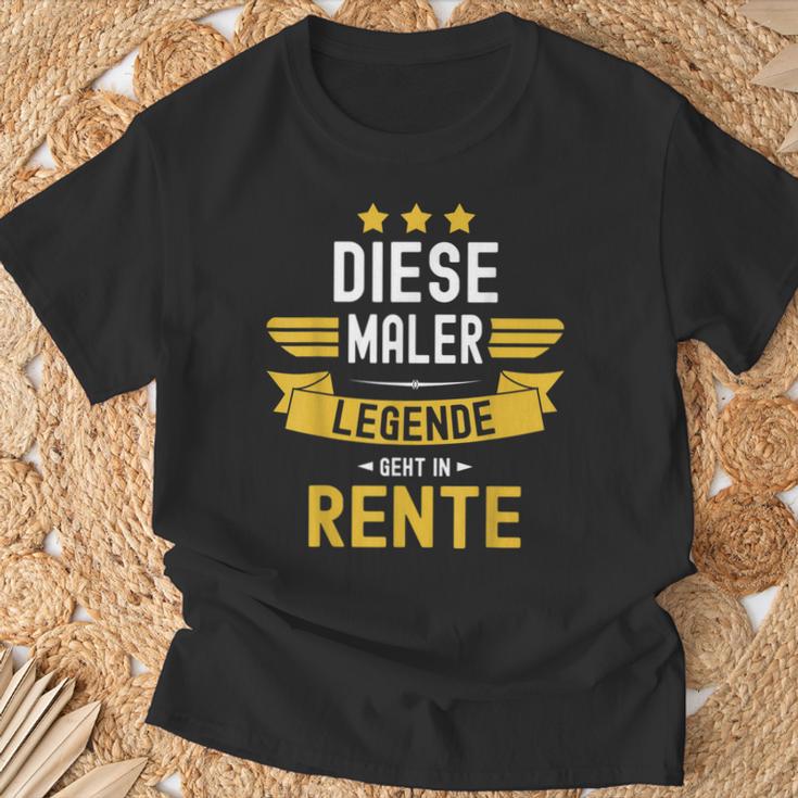 With Painter Pensioner Dese Legende Geht In Rente T-Shirt Geschenke für alte Männer