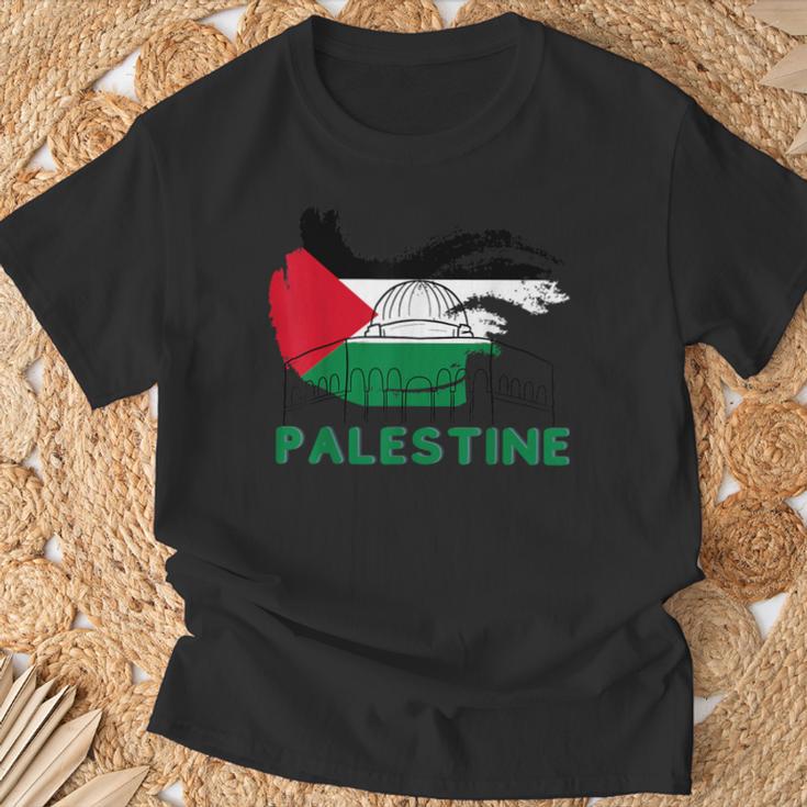 Palestine Flag Palestine T-Shirt Geschenke für alte Männer