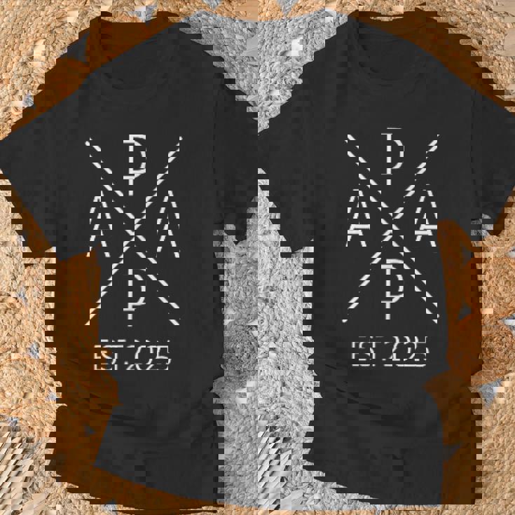 Papa Est 2025 Padre Para Ser 2025 Orgulloso Papa 2025 Camiseta unisex Regalos para ancianos