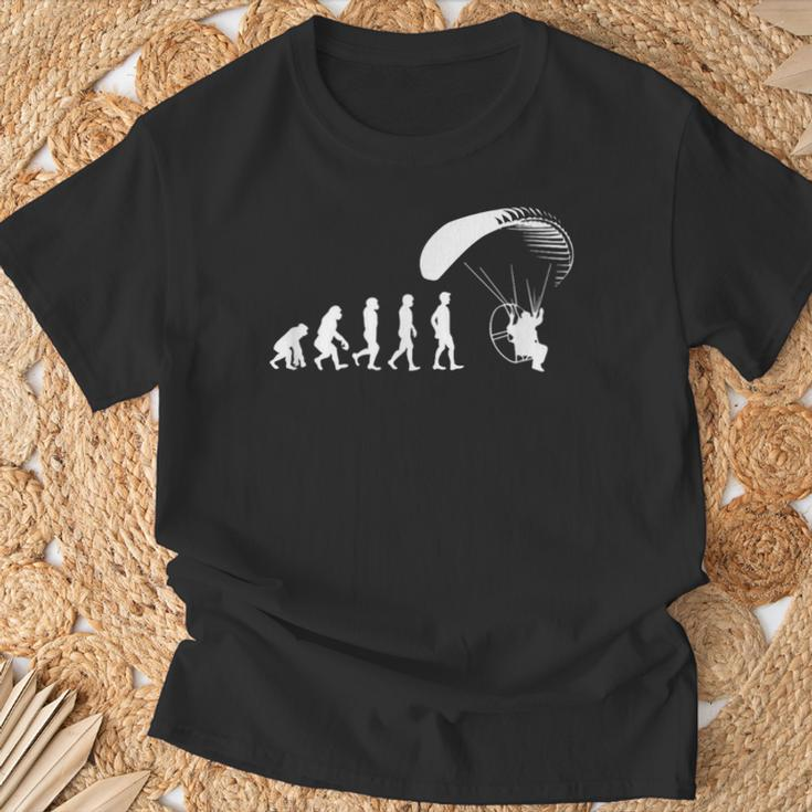 Parachute Paraglide Paramotor Evolution T-Shirt Geschenke für alte Männer