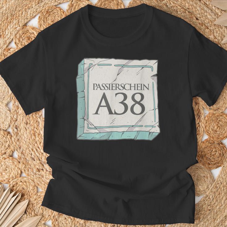 Passierschein A38 Antragsformular T-Shirt Geschenke für alte Männer