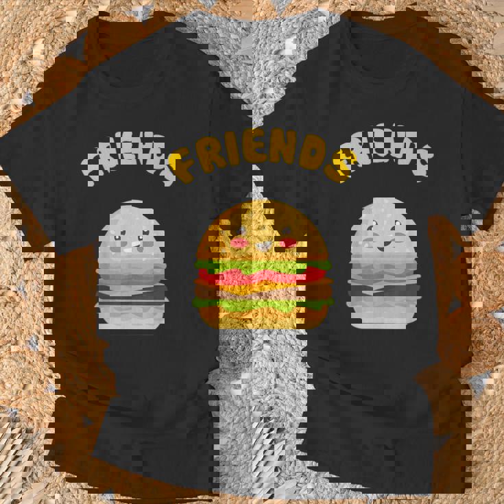 Patatine Fritte Kawaii Hamburger 22 Bff Abbinamento Dei Migliori Amici Maglietta Regalos para ancianos