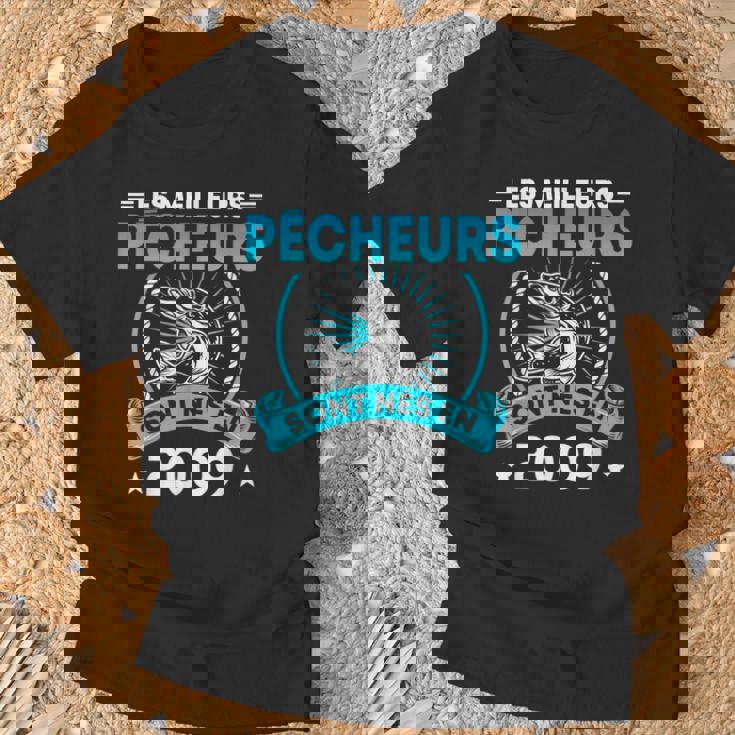 Pêcheur 12 Ans Les Meilleurs Pêcheurs Sont Nés En 2009 T-Shirt Cadeaux pour les vieillards