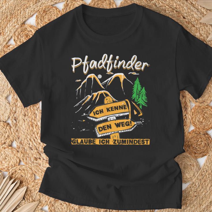 Pfadfinder Ich Kenne Den Weg Camping Campfire T-Shirt Geschenke für alte Männer