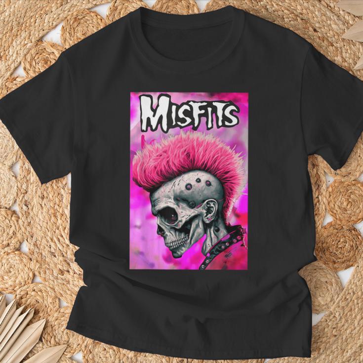 Pink Misfits Skull Fanart T-Shirt Geschenke für alte Männer