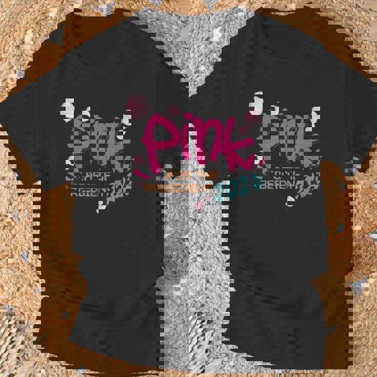 Pink For President 2024 Pink First Name T-Shirt Gifts for Old Men
