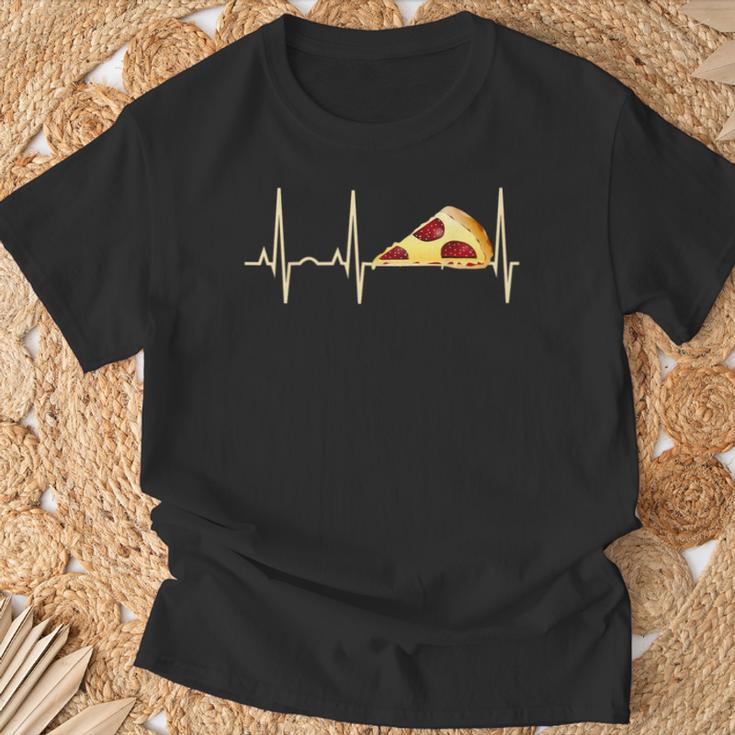 Pizza Pepperoni Pizza Heartbeat T-Shirt Geschenke für alte Männer