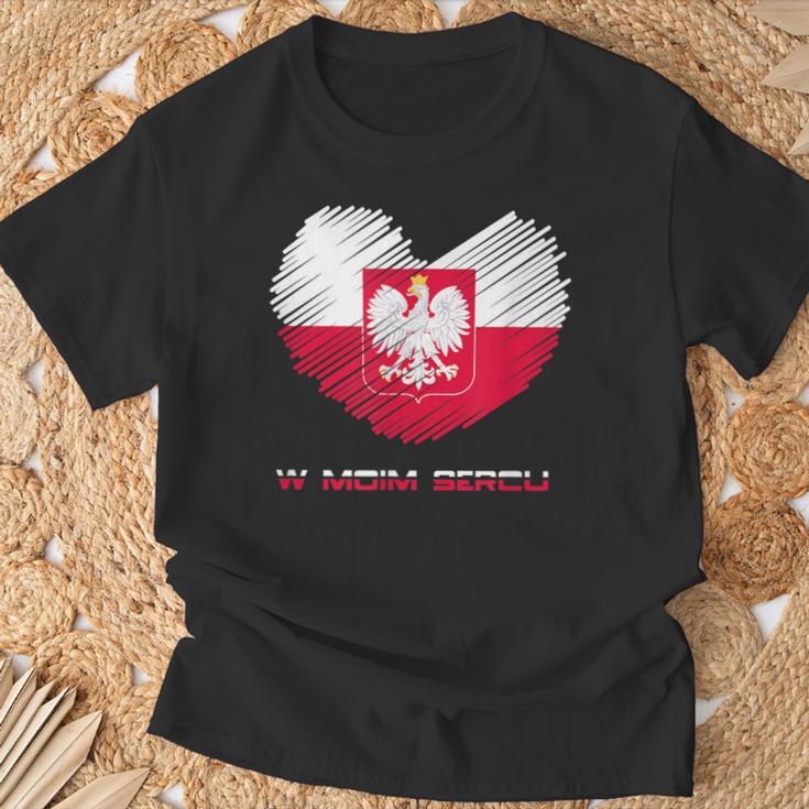 Poland In My Heart Polska T-Shirt Geschenke für alte Männer