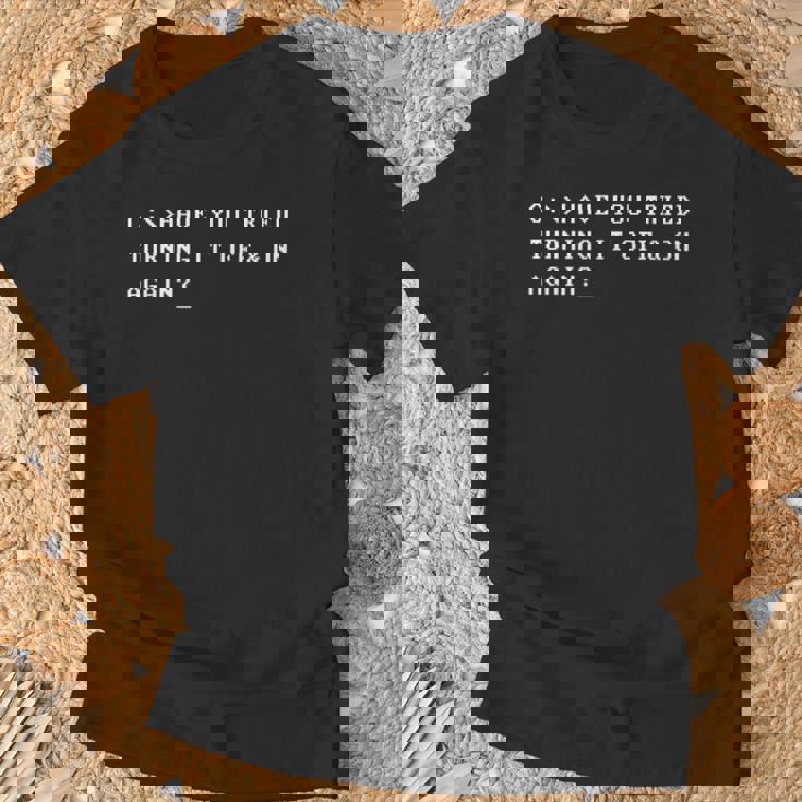 Programmer Developer Computer Scientist Geek Coder Nerd Maglietta Regalos para ancianos