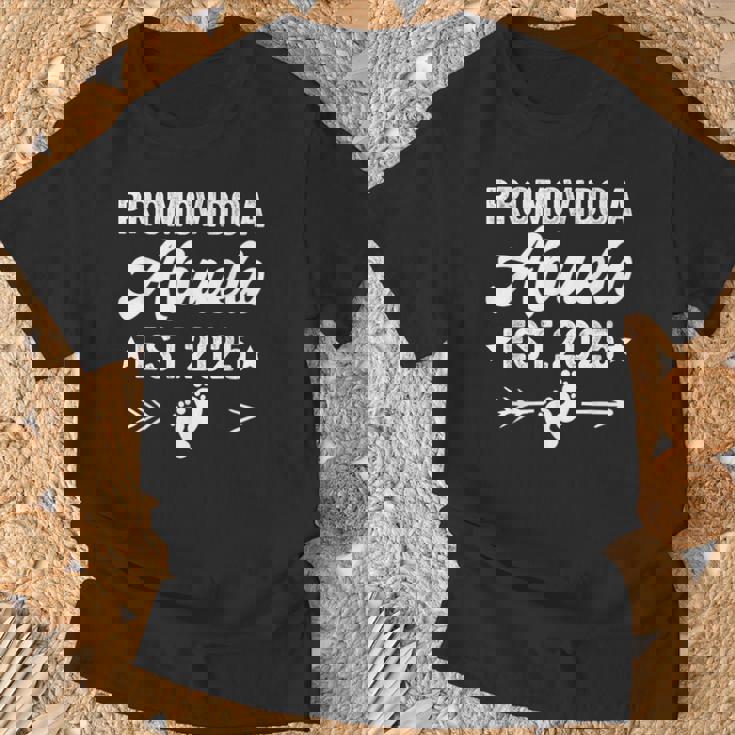 Promovido A Abuelo 2025 Abuelo Español Ascendido A Abuelo Camiseta unisex Regalos para ancianos