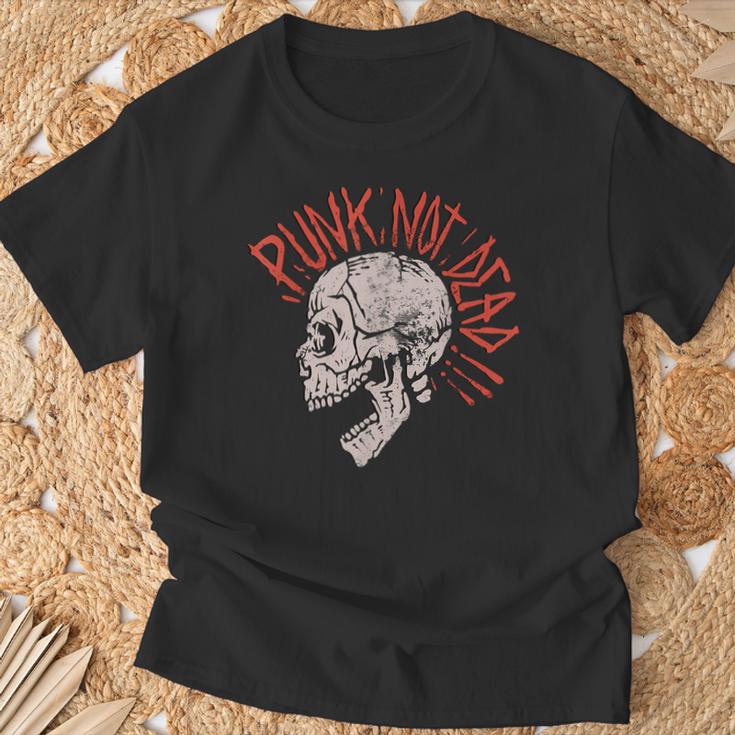 Punks Not Dead -Intage Grunge Punk Is Not Dead Rock S T-Shirt Geschenke für alte Männer