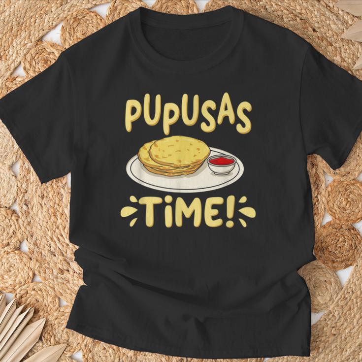 Pupusas T-Shirt Geschenke für alte Männer