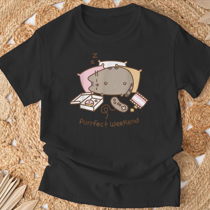 Pusheen Purrfect Weekend T-Shirt Geschenke für alte Männer