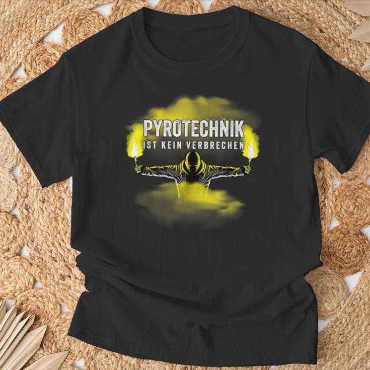 Pyrotechnik Ist Keinerrime Pyro Bengalo Yellow T-Shirt Geschenke für alte Männer