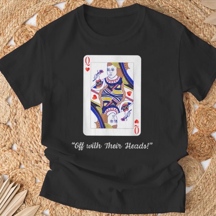 Queen Of Hearts Alice In Wonderland T-Shirt Geschenke für alte Männer