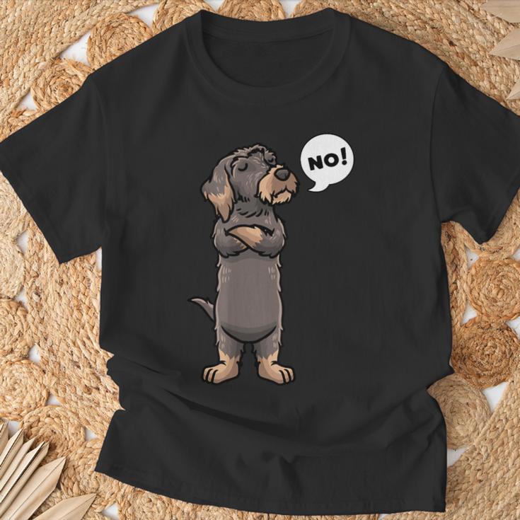 Rauhaardackel Dachshund Dog T-Shirt Geschenke für alte Männer