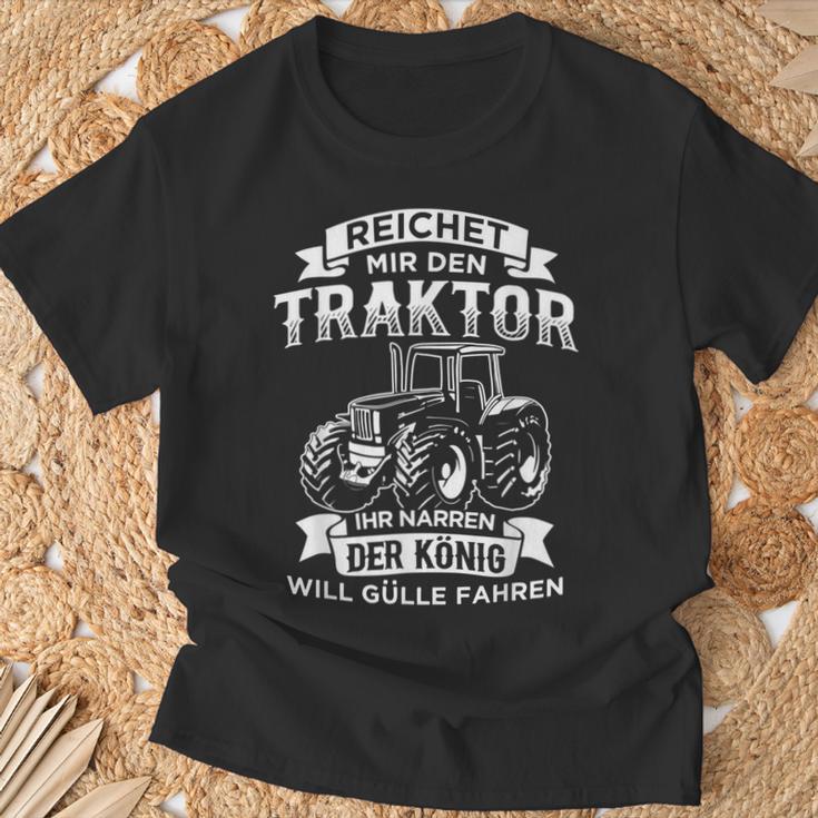 Reichet Mir Den Traktor Ihr Jester T-Shirt Geschenke für alte Männer