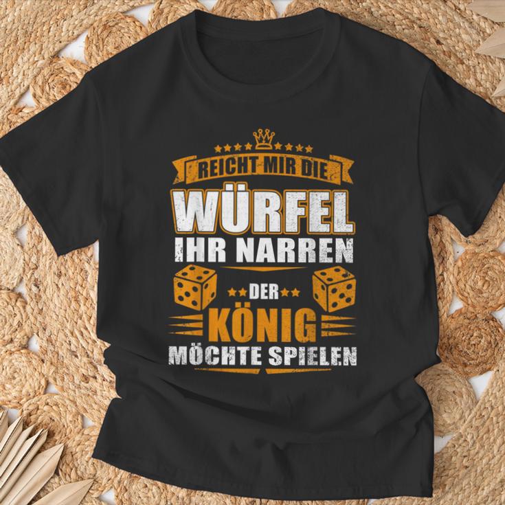 Reicht Mir Der Dice Der König Will Spielen T-Shirt Geschenke für alte Männer