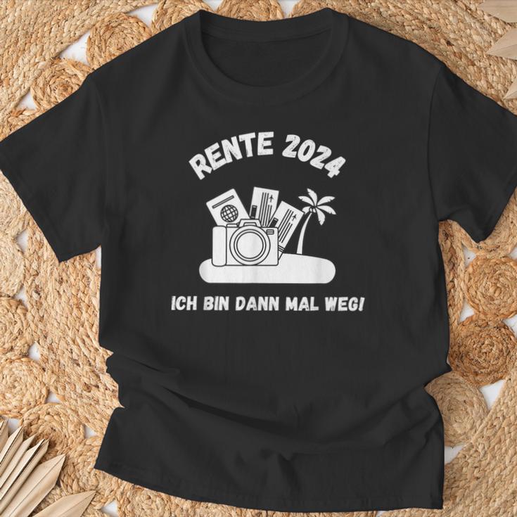 Rente 2024 Ich Bin Dann Mal Weg Pension Renter Retirement T-Shirt Geschenke für alte Männer