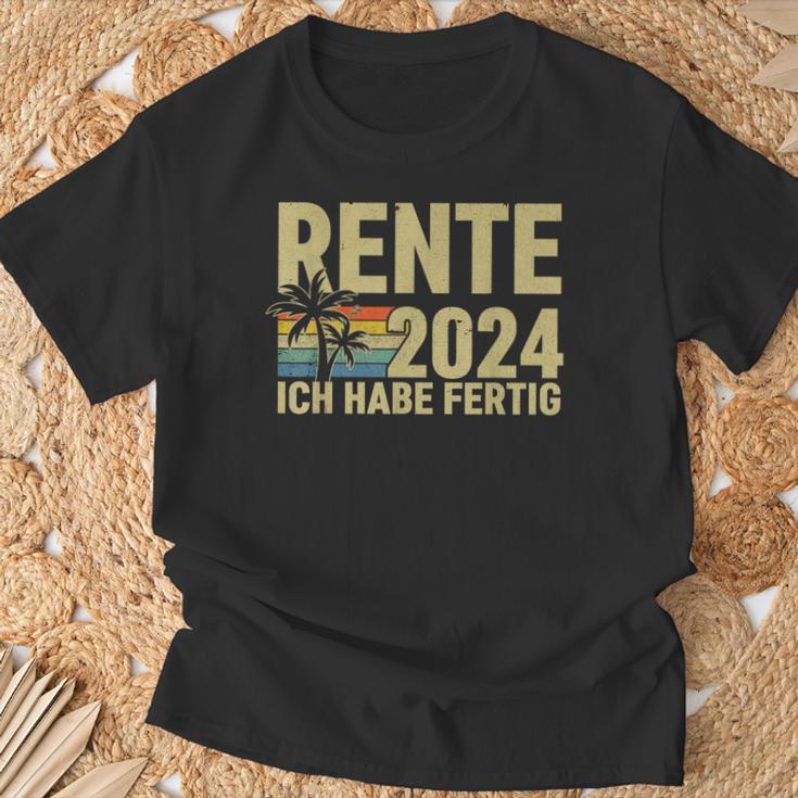 Rente 2024 Ich Habe Fertig Rentner T-Shirt Geschenke für alte Männer