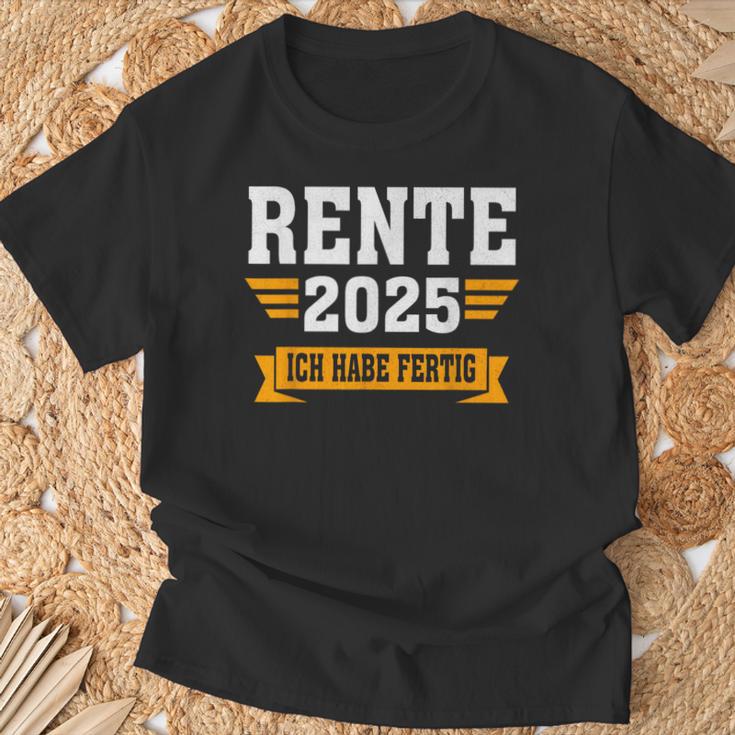 Rente 2025 Ich Habe Fertig Rentner T-Shirt Geschenke für alte Männer