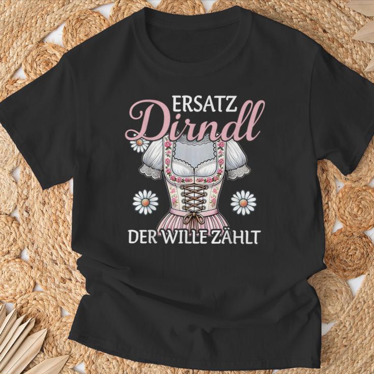 Replacement Dirndl Der Wille Zählt Bayern Costume Top Women's T-Shirt Geschenke für alte Männer