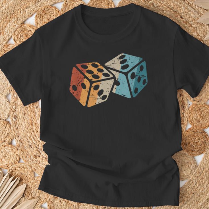 Retro Dice Gameintage Dice T-Shirt Geschenke für alte Männer