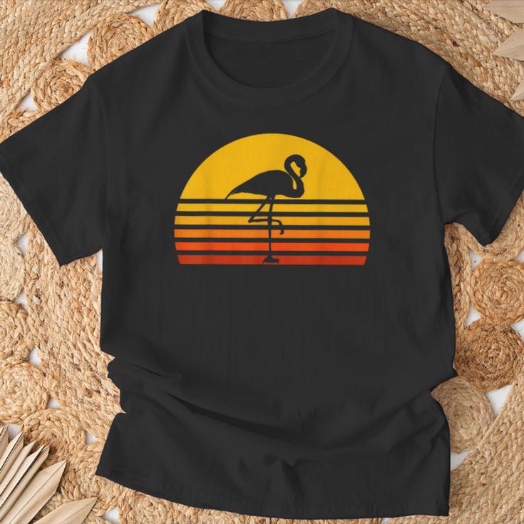 Retro Flamingointage Sunset Flamingo T-Shirt Geschenke für alte Männer