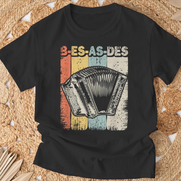 Retro Styrian Harmonica B-Es-As-Des T-Shirt Geschenke für alte Männer