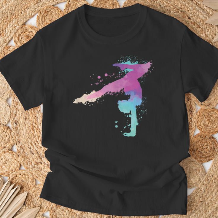 Retro Turnerin Gymnastics Gymnastics Cool Outfit T-Shirt Geschenke für alte Männer