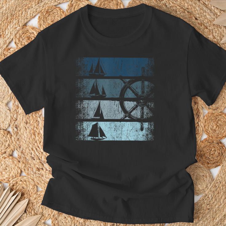 Retrointage Sailing Boat Sailing Ship Sailor T-Shirt Geschenke für alte Männer