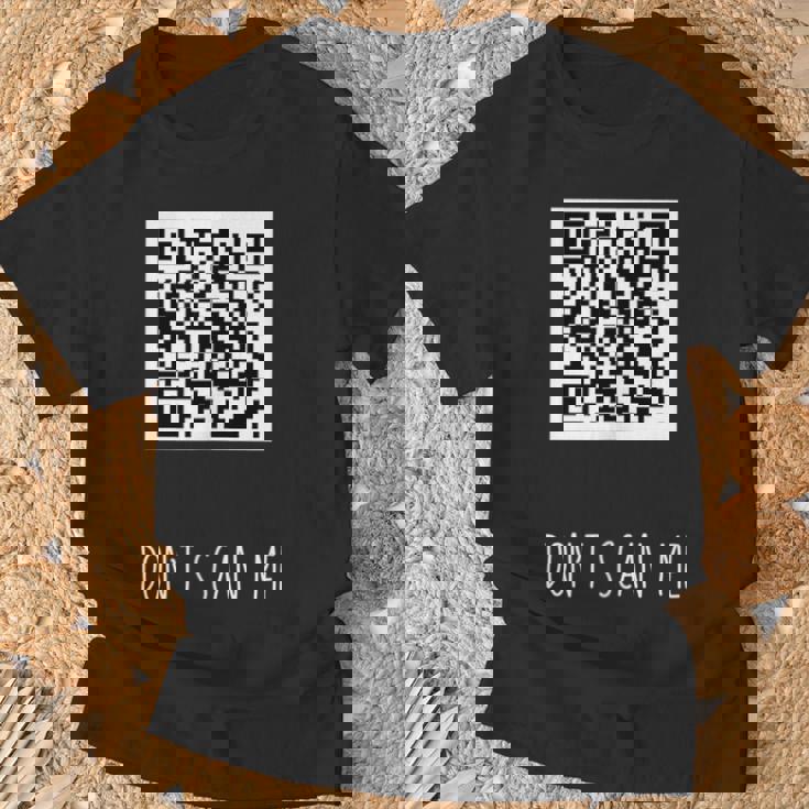 Rick Roll Piccolo Qr Scan Code Scherzo Divertente Maglietta Regalos para ancianos