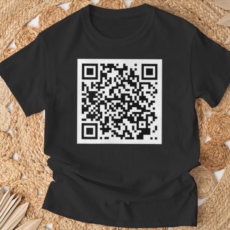 Rick Roll Qr T-Shirt Geschenke für alte Männer