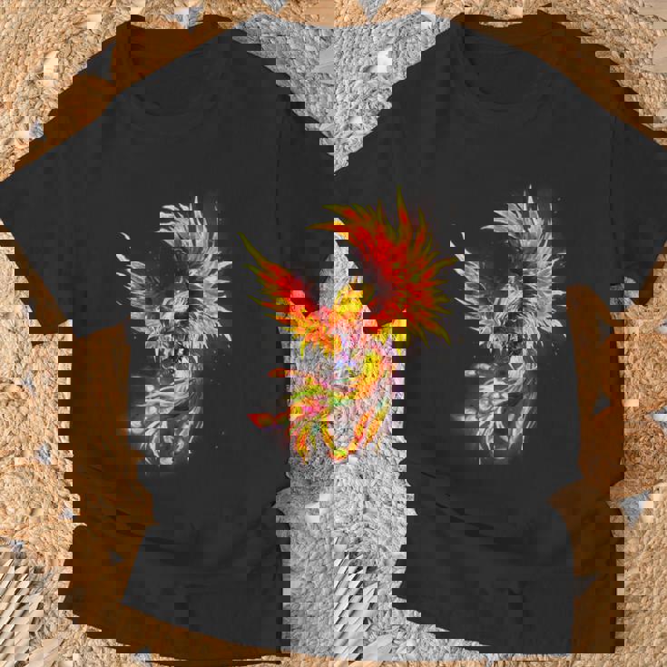 Rising Phoenix Fire Fenix Inspirational Fantasy Regalo Maglietta Regalos para ancianos