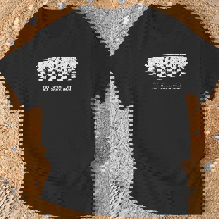 Roche Papier Ciseaux Métal Musique Concert Groupe Bassiste T-Shirt Cadeaux pour les vieillards