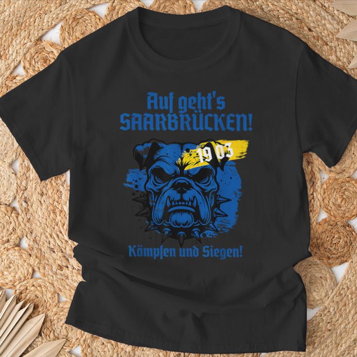 Saarbrücken Auf Geht's Fcs Fighting And Siegen T-Shirt Geschenke für alte Männer