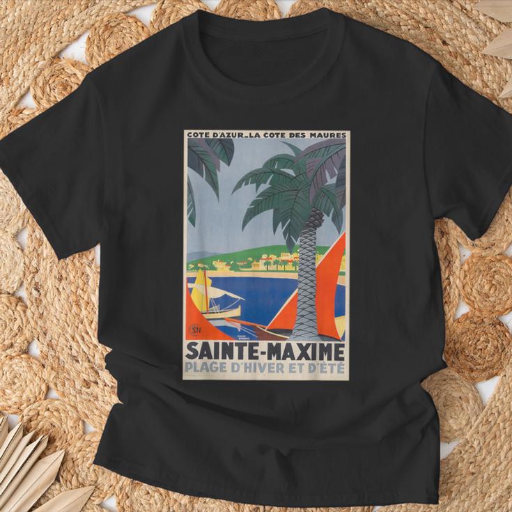 Sainte Maxime France Travel T-Shirt Geschenke für alte Männer