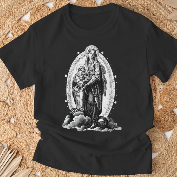Sancta Mariaictoriaierge Marie Catholique T-Shirt Cadeaux pour les vieillards