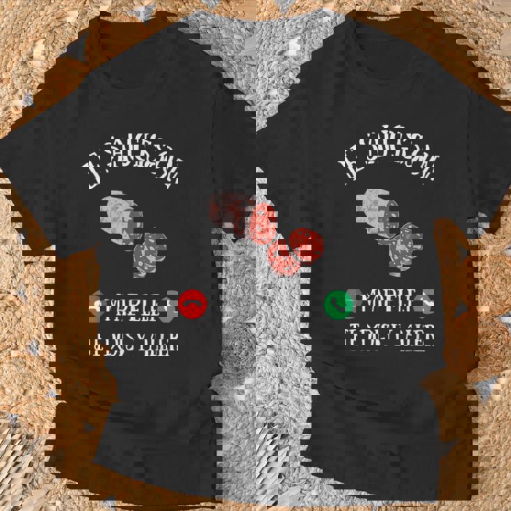 Saucisson M’Appelle Homme Humour Charcuterie Idée Cadeau T-Shirt Cadeaux pour les vieillards