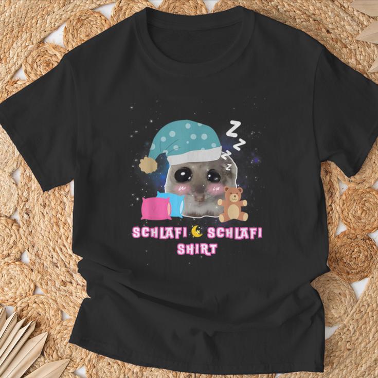 Schlafi Schlafi Sad Hamster Hamsti T-Shirt Geschenke für alte Männer