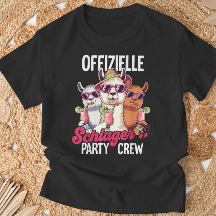 Schlager Party Crew Schlager T-Shirt Geschenke für alte Männer