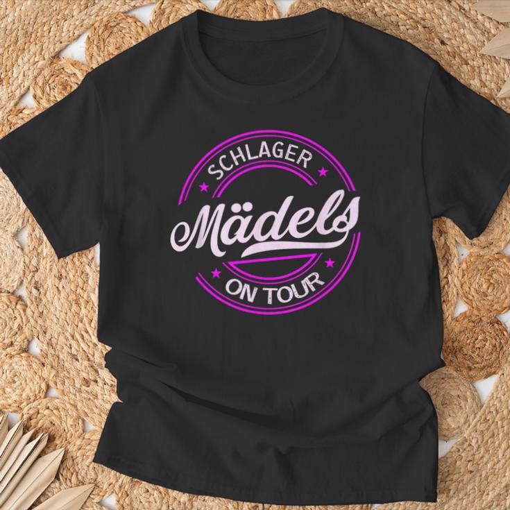 Schlagermädels On Tour Women's Sexy Schlager T-Shirt Geschenke für alte Männer