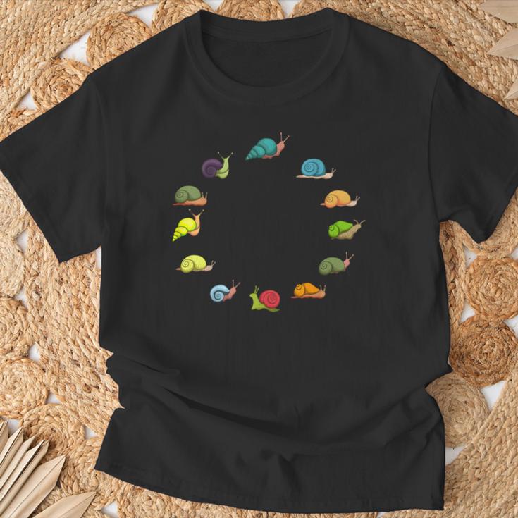 Schnecken Haustier Mit Schneckenhaus T-Shirt Geschenke für alte Männer