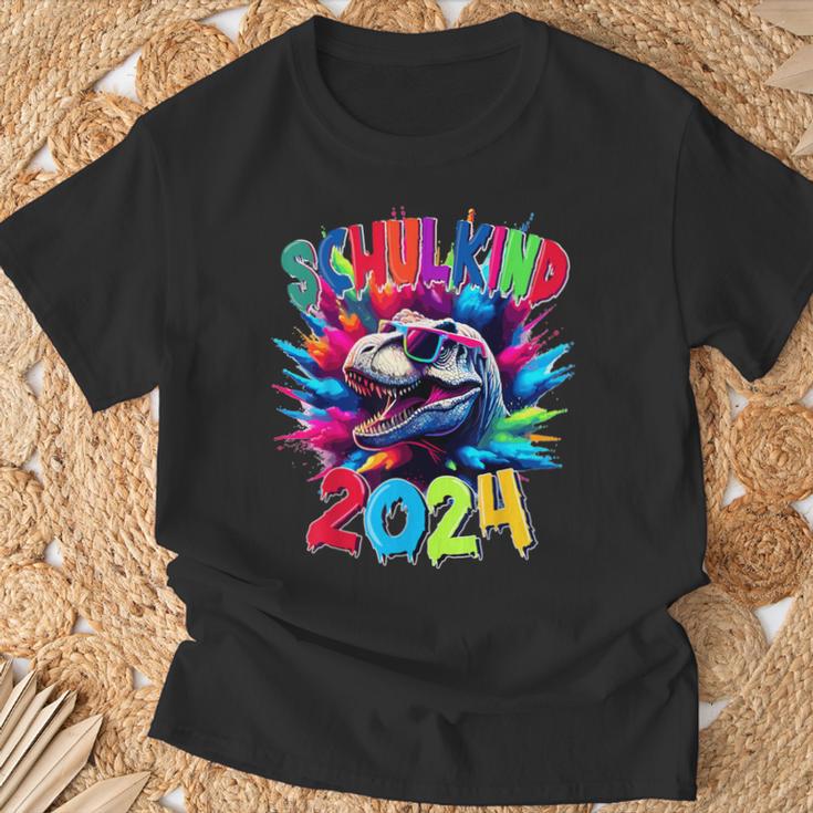 Schulkind 2024 T-Rex Dinosaur Sunglasses School T-Shirt Geschenke für alte Männer